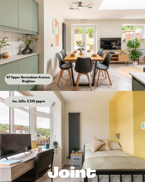Looking for accommodation in Brighton? 🏡 We think you'll love these!⁠
⁠
Head to jointliving.co.uk to explore our latest properties, virtual tours and availability. 🧡