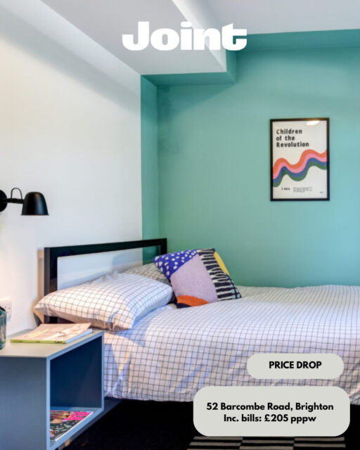 PRICE DROP: 52 Barcombe Road, Brighton - £205pppw! 🏡⁠
⁠
Interested? This property is filling up fast, with just 3 rooms remaining.⁠
⁠
If you’re interested in securing one of the final rooms, get in touch ASAP to arrange a viewing. 👀⁠
⁠
Visit jointliving.co.uk or call us on 01273 257141 and we’ll get your viewing booked in.⁠
⁠
Don’t miss out! 🔑