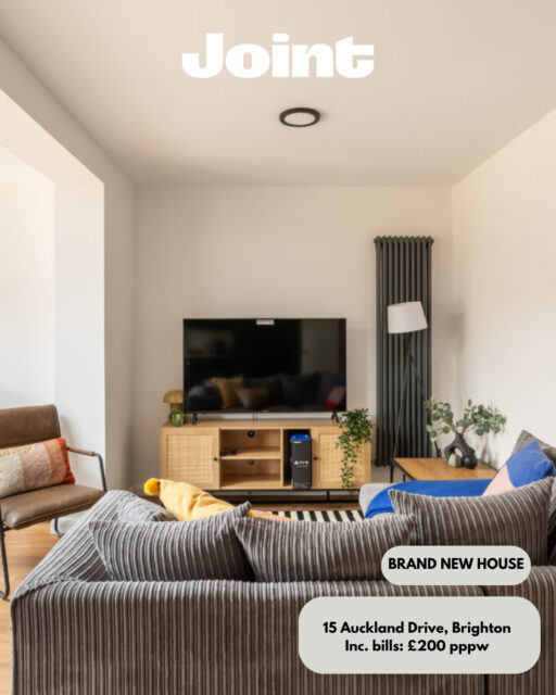 New house. New room.🏡Our brand new premium house in Brighton is now available, with all bills included.⁠
⁠
Like what you see? Come take a look, it could be your next home for the year!⁠
⁠
Get in touch to book a viewing - jointliving.co.uk 🧡